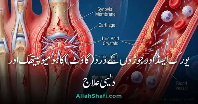 یورک ایسڈ اور جوڑوں کے درد (گاؤٹ) کا ہومیوپیتھک اور دیسی علاج