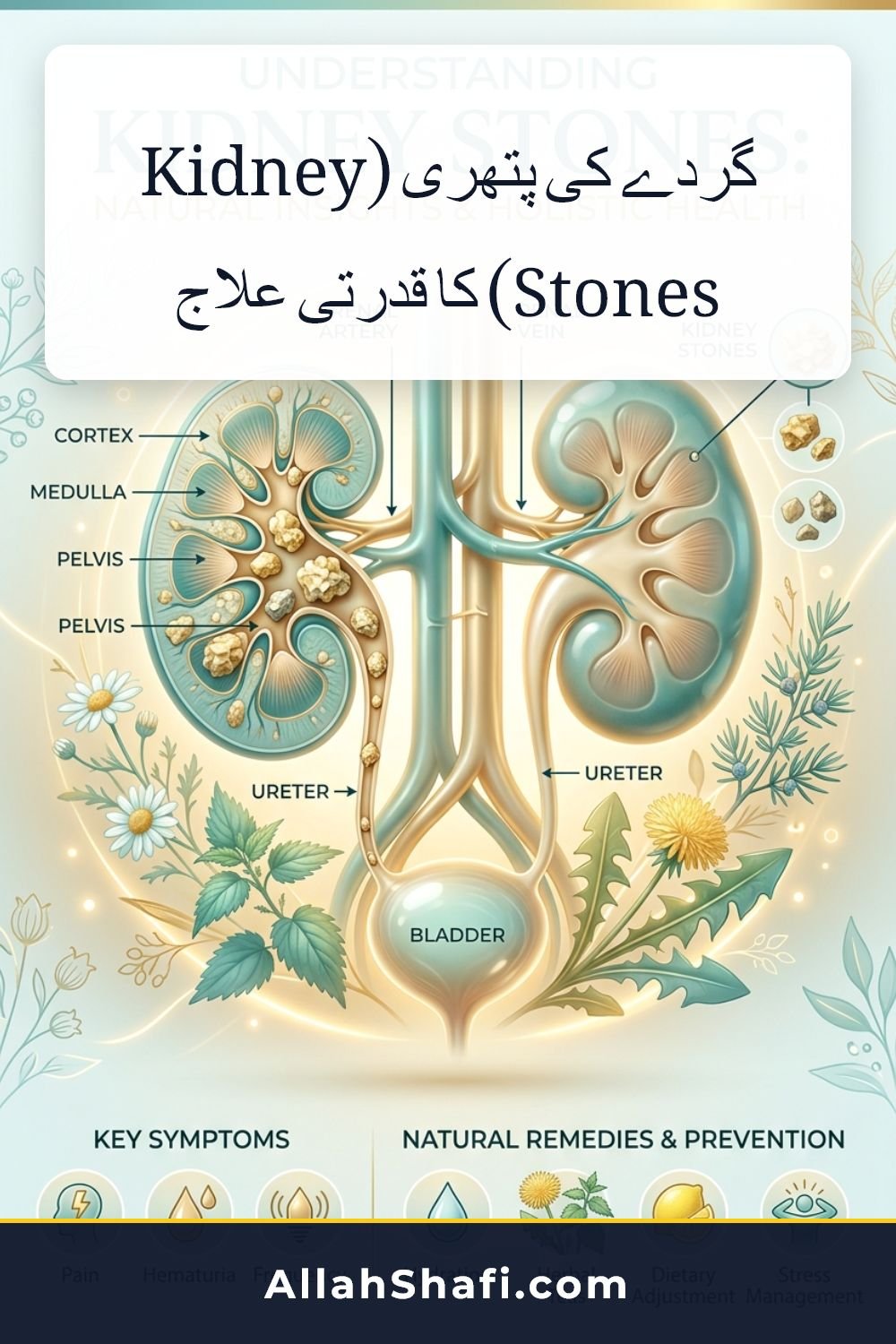 گردے کی پتھری (Kidney Stones) کا قدرتی علاج گردے کی پتھری کا قدرتی علاج kidney_stone urdu pin