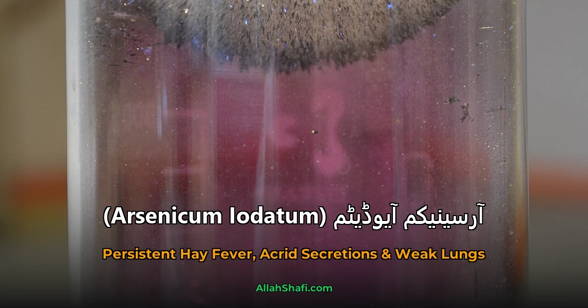 آرسینیکم آیوڈیٹم (Arsenicum Iodatum)