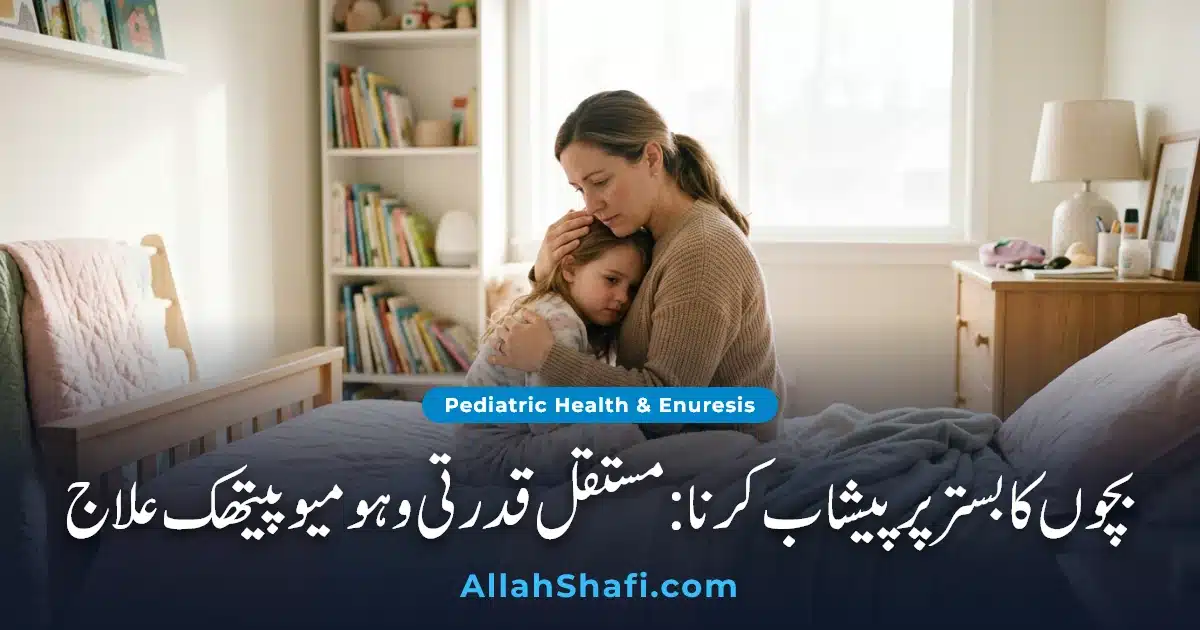 بچوں کا بستر پر پیشاب کرنا ہومیوپیتھک علاج