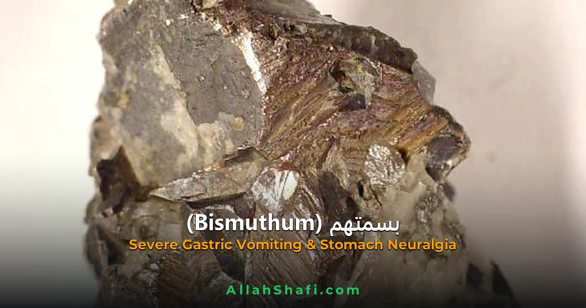 Bismuthum (Bismuthum) — ہومیوپیتھک دوا کا مکمل تعارف