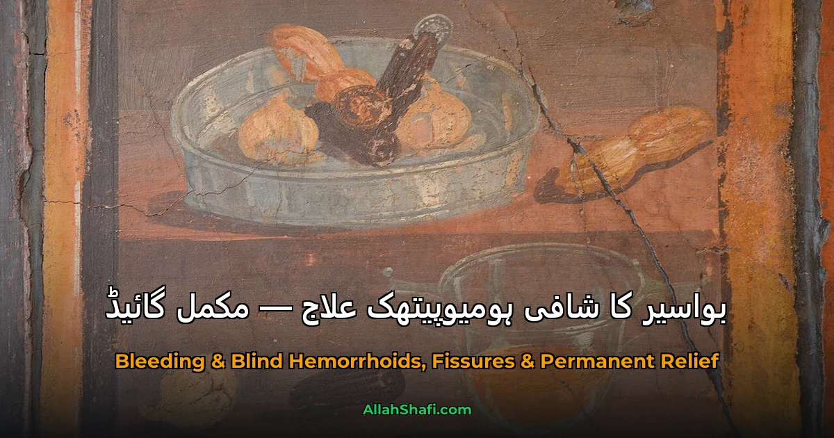 بواسیر کا شافی ہومیوپیتھک علاج — مکمل گائیڈ