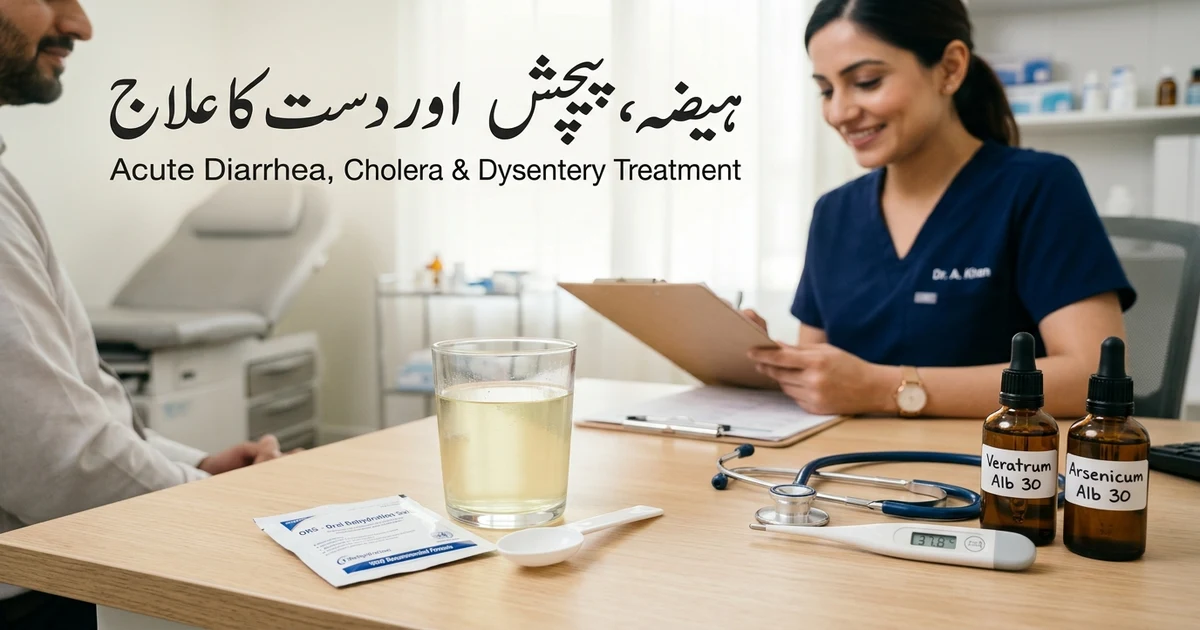 ہیضہ، پیچش اور دست کا مکمل ہومیوپیتھک و قدرتی علاج