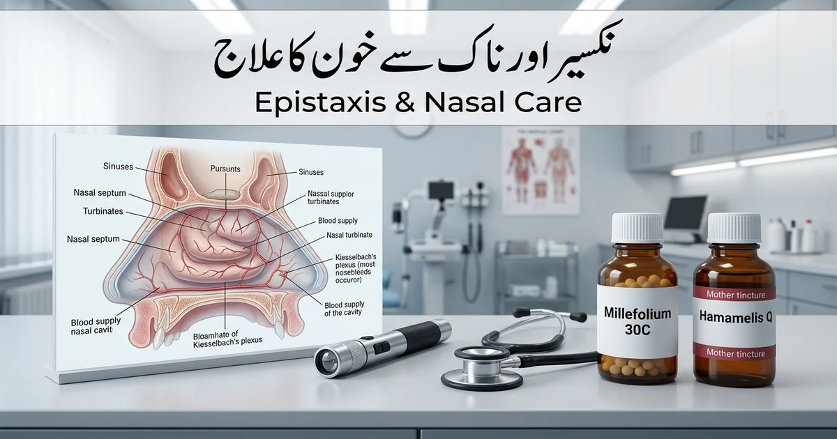 نکسیر اور ناک سے خون آنے کا مکمل ہومیوپیتھک و قدرتی علاج