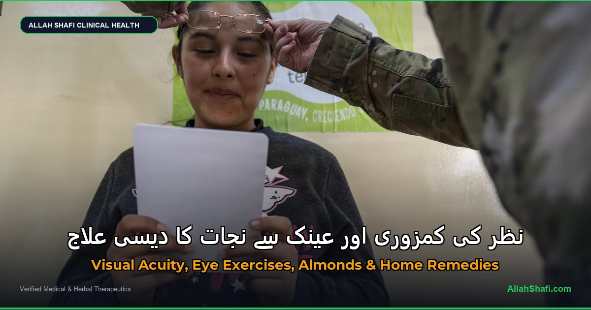 نظر کی کمزوری اور عینک سے نجات کا دیسی علاج