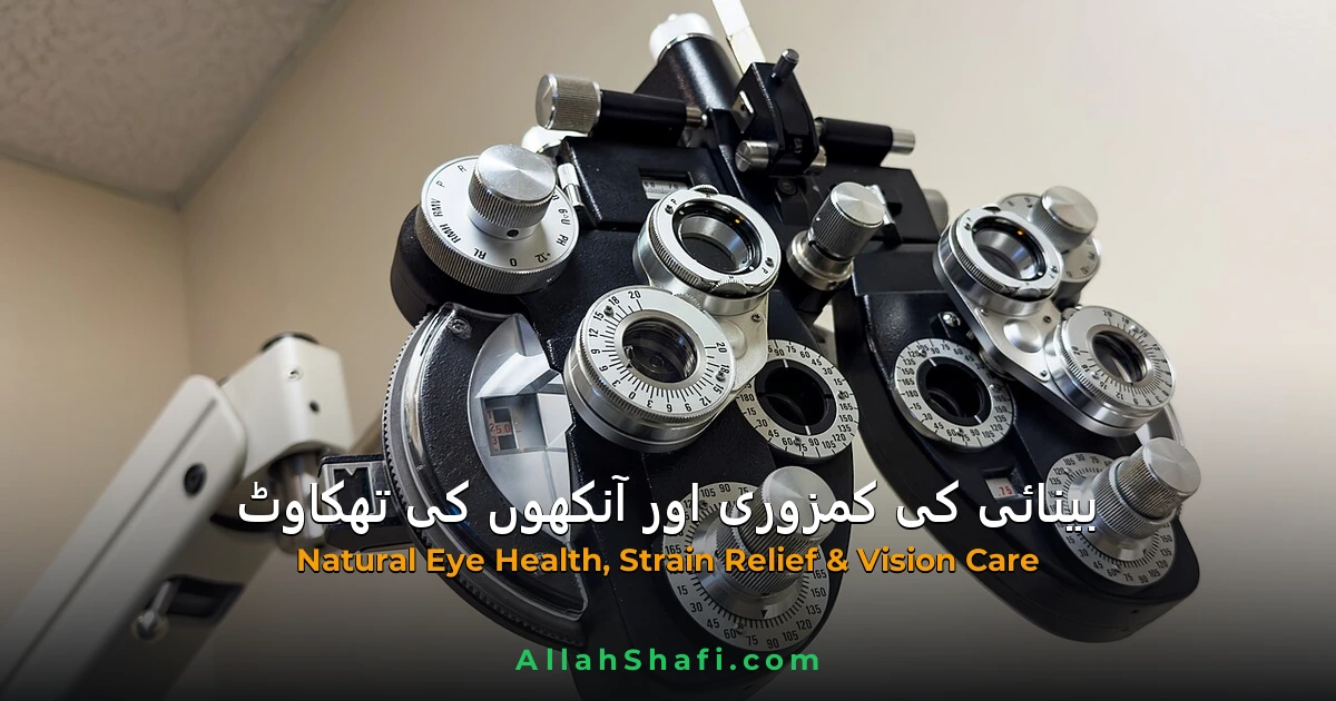 بینائی کی کمزوری، آنکھوں کی تھکاوٹ اور عینک سے نجات کی ہومیوپیتھک و دیسی گائیڈ