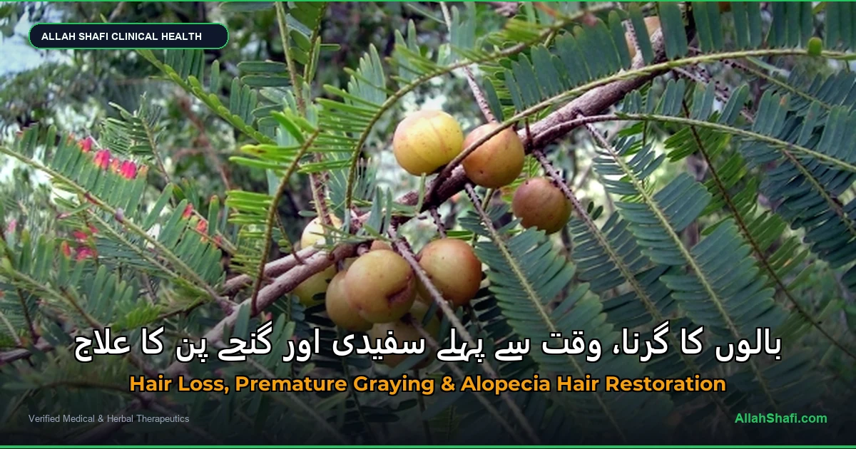 بالوں کا گرنا، وقت سے پہلے سفیدی اور گنجے پن کا علاج