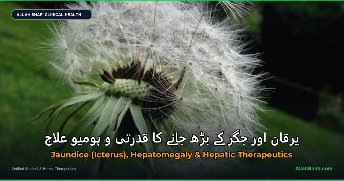 یرقان اور جگر کے بڑھ جانے کا قدرتی و ہومیو علاج