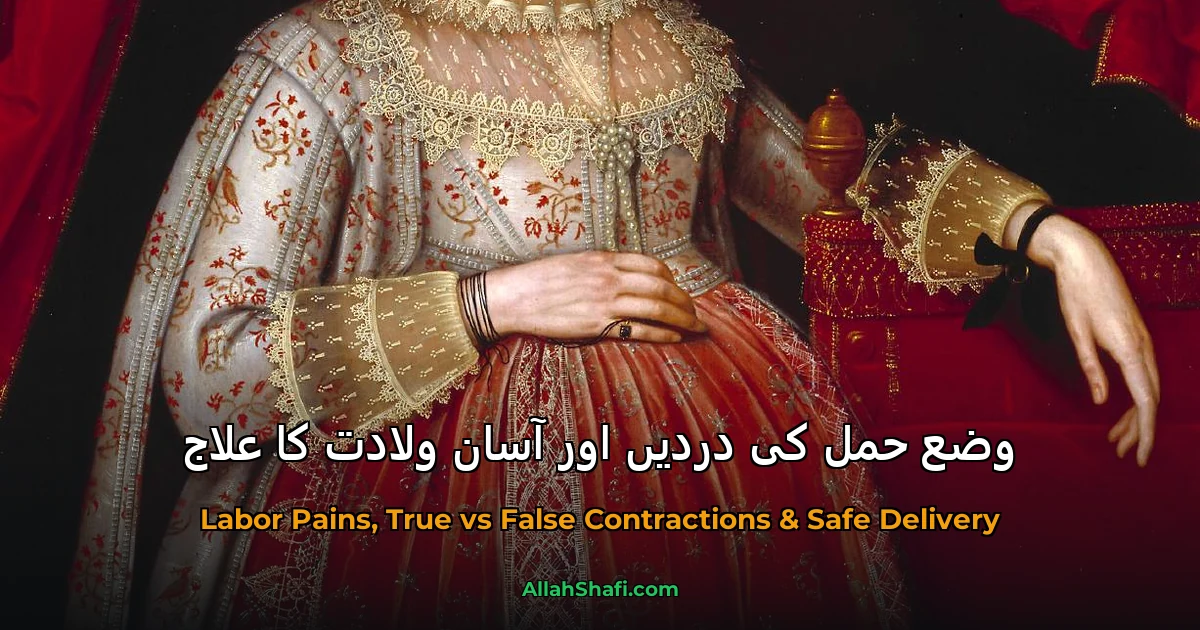 وضع حمل کی دردیں اور آسان ولادت کا علاج
