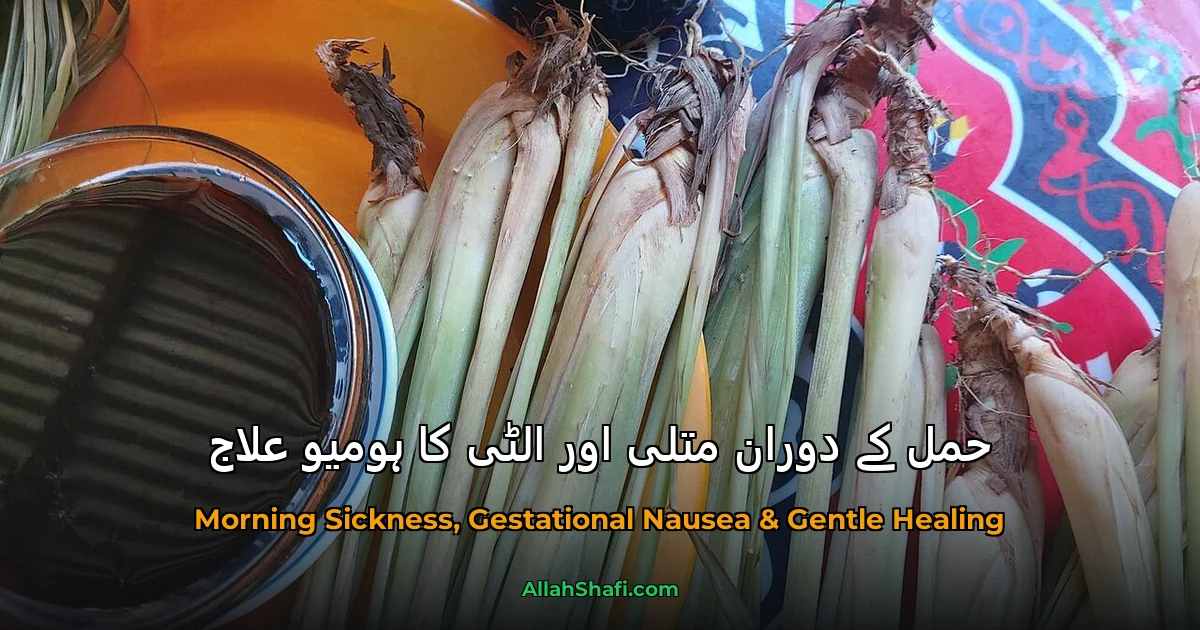 حمل کے دوران متلی اور الٹی کا ہومیو علاج