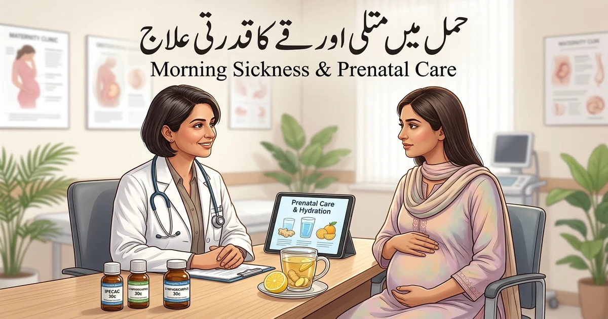 حمل کے دوران متلی اور الٹی (Morning Sickness) — ہومیوپیتھک و گھریلو علاج کی مکمل کلینیکل گائیڈ
