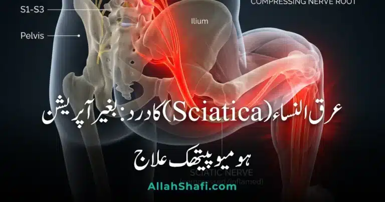 عرق النساء (Sciatica) کا درد: بغیر آپریشن ہومیوپیتھک علاج