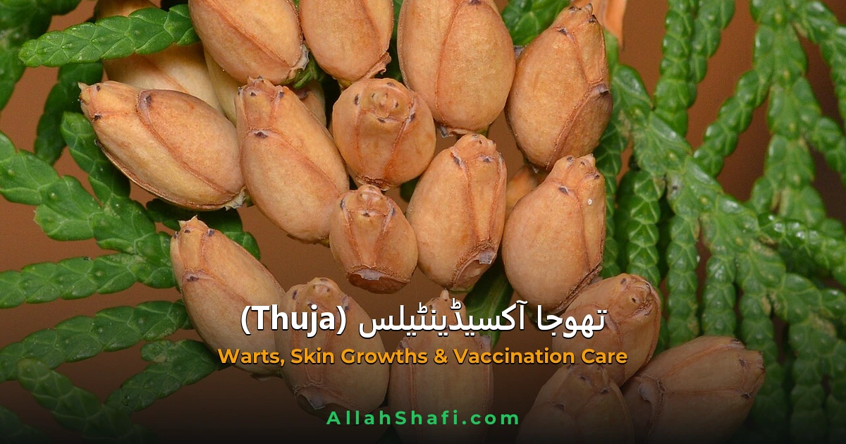 تھوجا آکسیڈینٹیلس (Thuja Occidentalis) — ہومیوپیتھک دوا کا مکمل تعارف