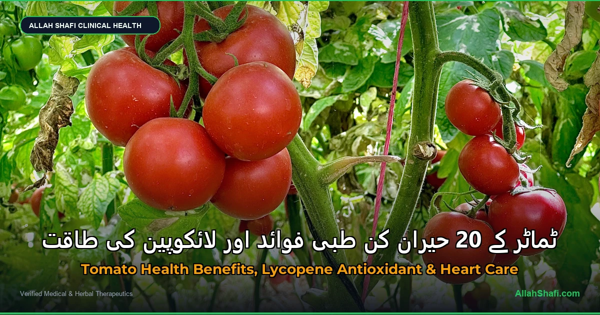 ٹماٹر کے 20 حیران کن طبی فوائد اور لائکوپین کی طاقت