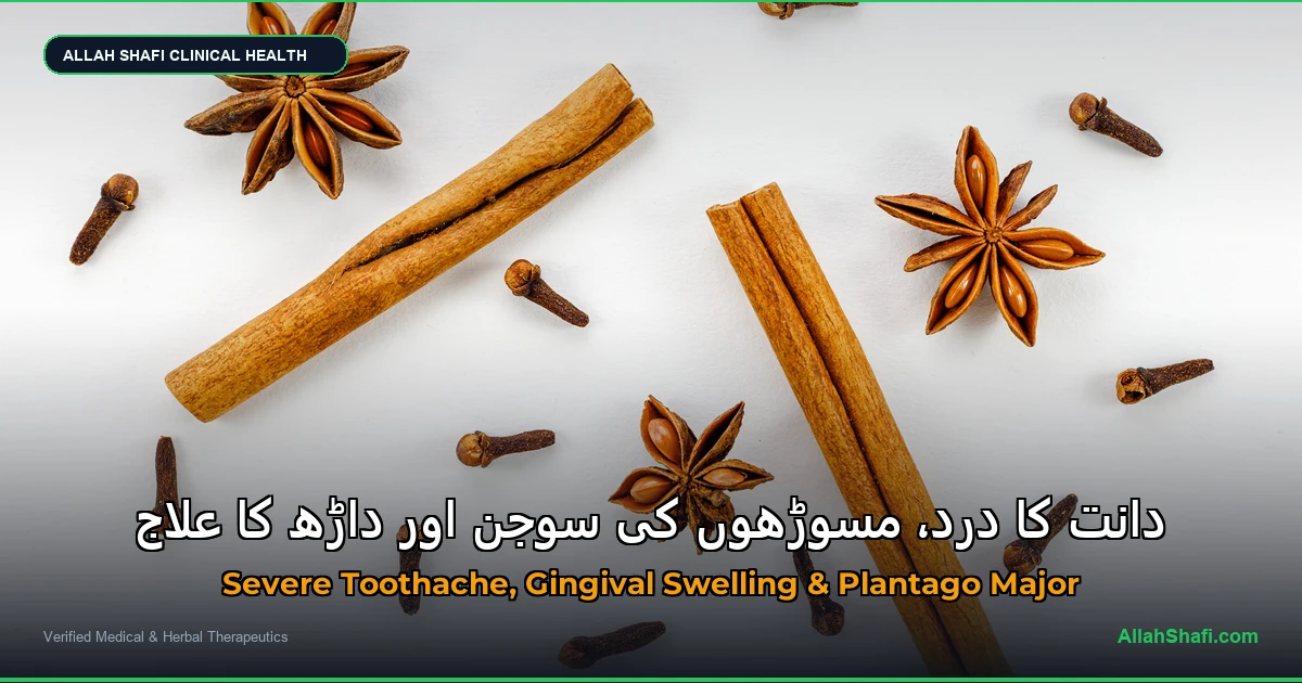 دانت کا درد، مسوڑھوں کی سوجن اور داڑھ کا علاج