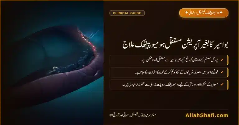 بواسیر کا بغیر آپریشن مستقل ہومیوپیتھک علاج