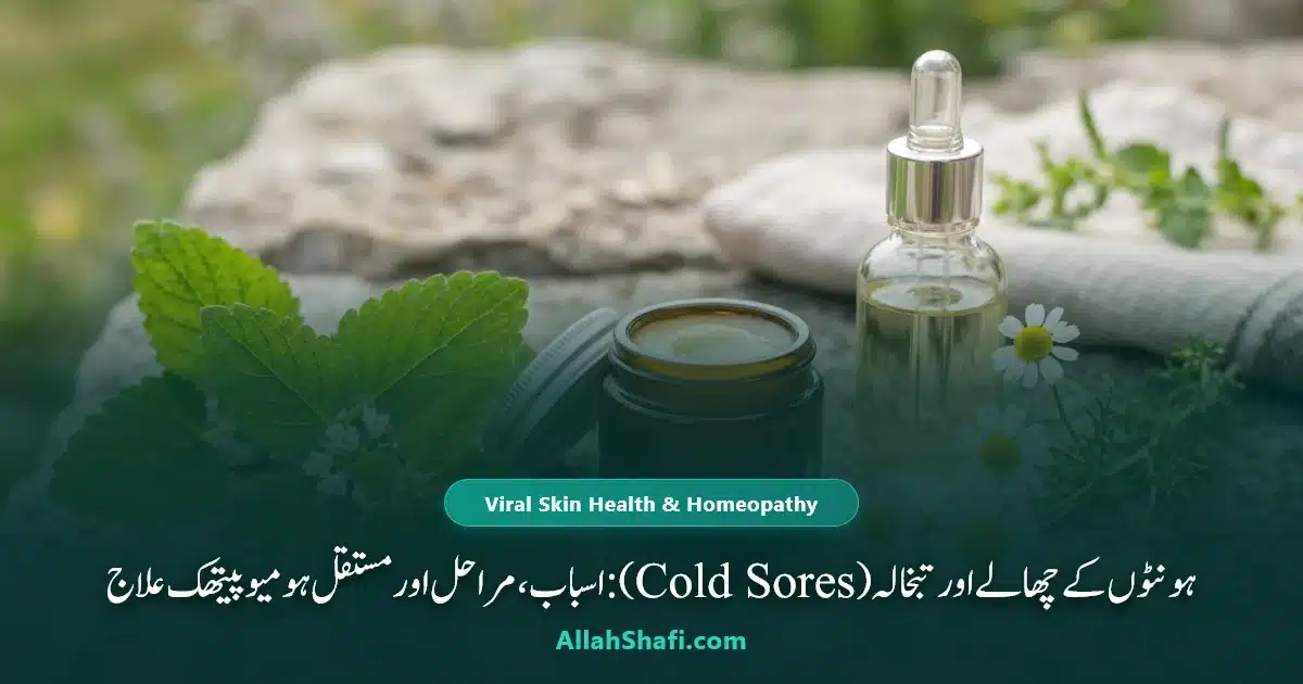 ہونٹوں کے چھالے تبخالہ اور بخار کے بعد نکلنے والے دانوں کا ہومیوپیتھک علاج