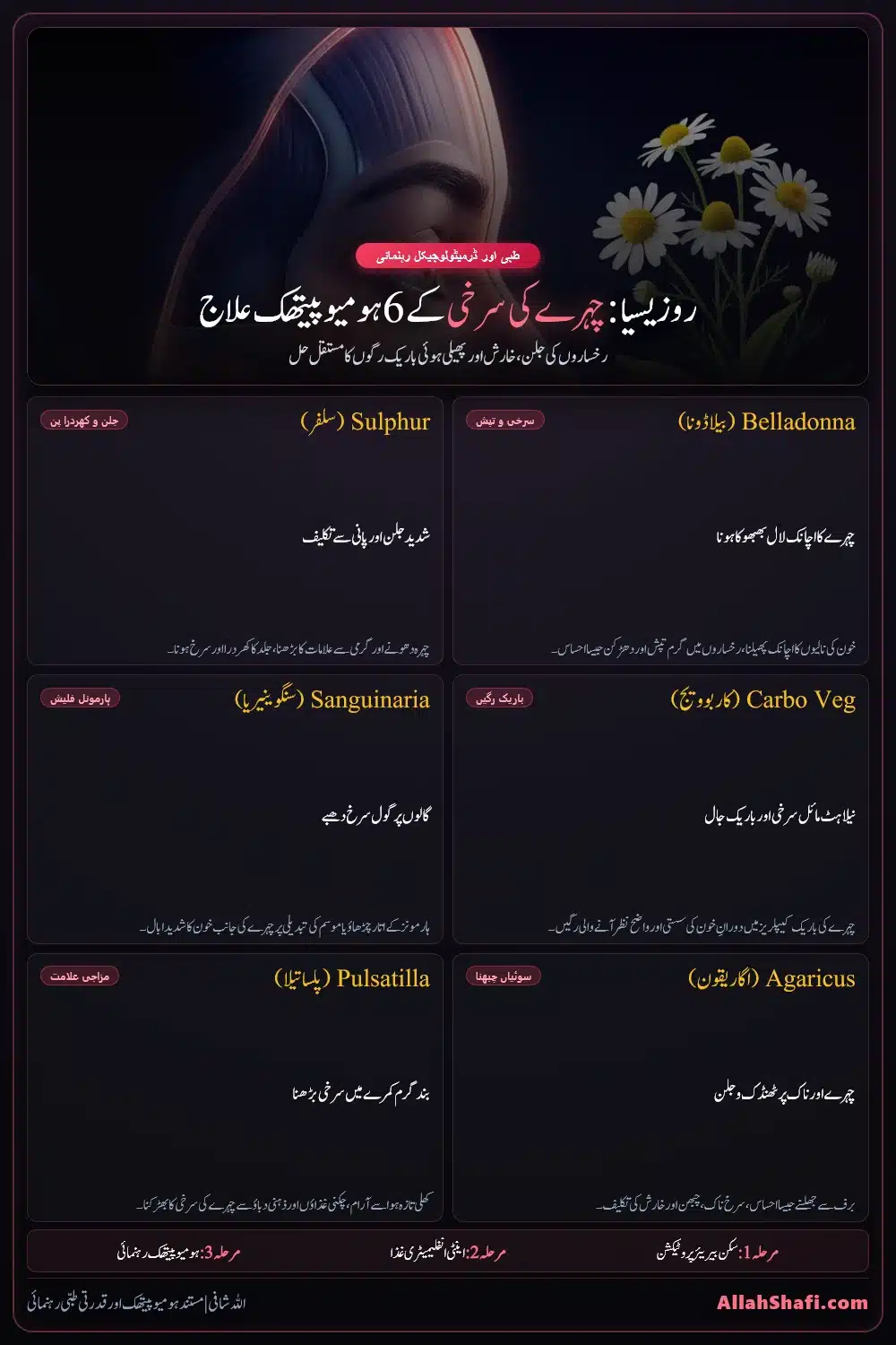 روزیسیا اور چہرے کی سرخی کے 6 ہومیوپیتھک علاج پنٹریسٹ پن